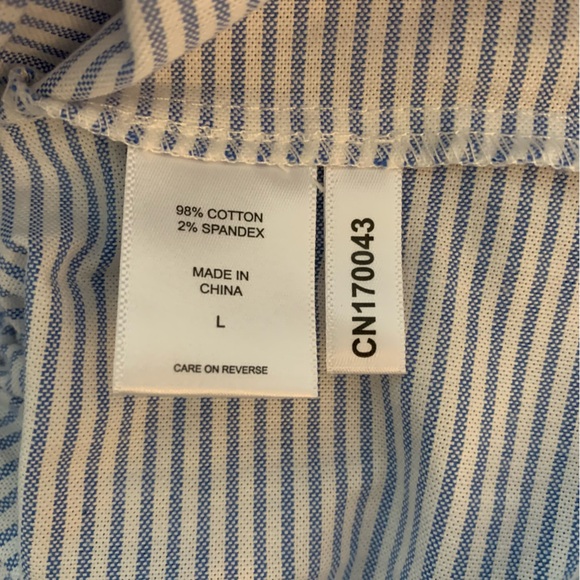 NY&C Sleeveless Light Blue and White Dress Size L - Picture 7 of 7